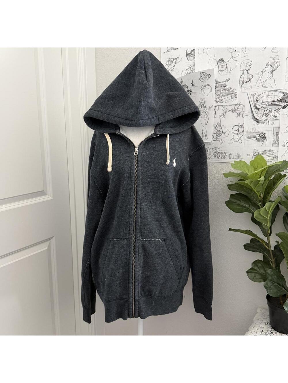 Polo Ralph Lauren zip up 100% cotton hoodie
